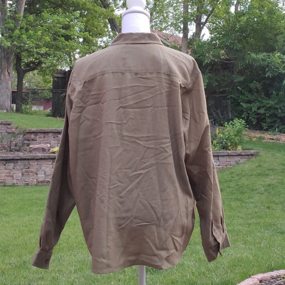 White Stag green gingham button up top XL 16 18 - Picture 4 of 9